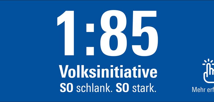 Communique Unterschriftensammlung 1:85 Initiative - Jede Unterschrift zählt!